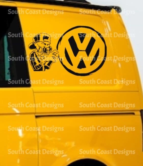 2 X Vw Graffiti Artist Side Designs South Coast Designs 