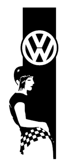 VW Bonnet Stripe Ska Woman (01)